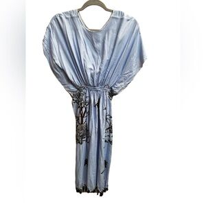 NEW! AFRICAN ZEBRA Print Dress Women’s XS Handmade Angel Sleeves Colorful